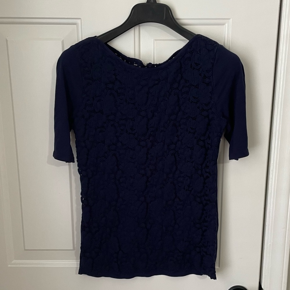 Jones New York Navy Shirt Size Medium
